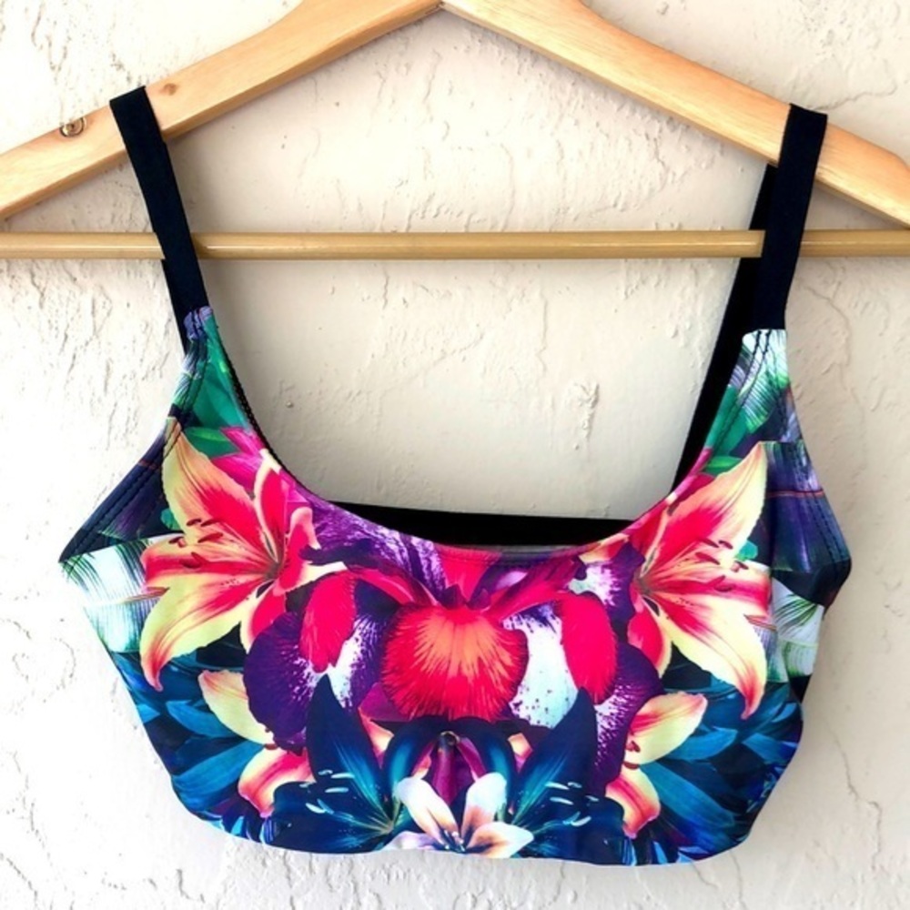 Onzie sports bra floral black S/M